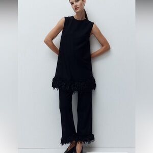 New H&M Fringe Pants